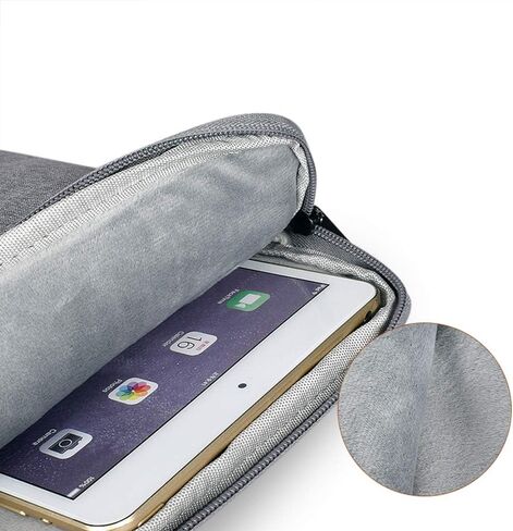 iPad/Tablet Sleeve Case ，Shockproof, Waterproof, Portable, Accessory and Charger Storage Bag （Dark Gray） in Kuwait