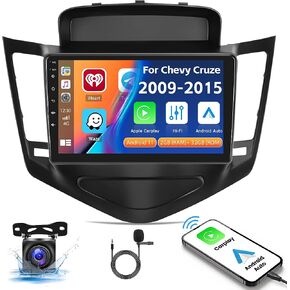CAMECHO 2G+32G Android 11 Car Stereo for 2009-2015 Chevy Cruze Radio Wireless Apple CarPlay Android Auto GPS Navigation 9" HD Touchscreen Bluetooth Car Radio with Backup Camera, MIC, FM/WiFi/HiFi in Saudi Arabia