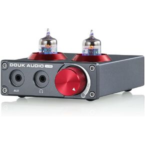 Douk Audio T4 PRO Vacuum Tube Phono Preamp, MM Turntable Preamplifier, GE5654 Hi-Fi Headphone Amp for Home Theater/Record Player/Stereo Amplifier/Active Speaker in Saudi Arabia