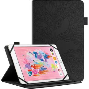 Universal Cover Case for 8-9 inch Tablet PU Leather Folio Protective Cases Flip Stand Shell with Card Holder for iPad Mini 6/5/4/3/2/1 Samsung Galaxy Tab A7 Lite 8.7/Tab A 8.0/Tab A 8.4