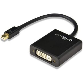 gofanco Mini DisplayPort to DVI 3 Feet Adapter Cable - Thunderbolt 2 Compatible for MacBook, Mac Mini, Microsoft Surface Pro, Google Chromebook Pixel, and Mini DisplayPort laptops