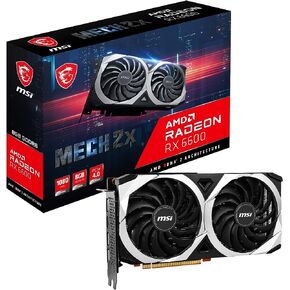 MSI بطاقة رسومات للالعاب راديون RX 6600 ميش 2X 8G - 8GB GDDR6، 2491 MHz، PCI اكسبرس 4 × 8، 128 بت، 3x DP v 1.4a، HDMI 2.1 (يدعم 4K و8K) in Saudi Arabia