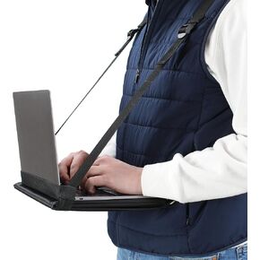 BISupply Laptop Chest Carrier Wearable Laptop Strap Harness - Adjustable Standing Laptop Harness for Walking and Working in Saudi Arabia