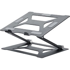 حامل أجهزة الكمبيوتر المحمول TOKREAL، لأجهزة الكمبيوتر المحمولة Apple MacBook Air Pro 11-16 بوصة، ارتفاع وزاوية قابلة للتعديل، سبائك الألومنيوم، قابلة للطي والمحمولة، للمكتب، المطبخ، المدرسة، الوصفة، المجلة، الكمبيوتر اللوحي، كيندل، أسود فضي in Kuwait