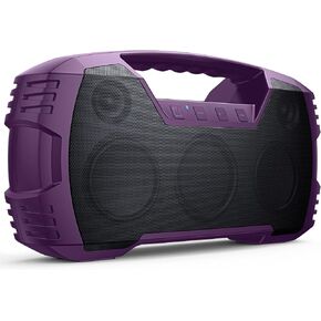 Outdoor Bluetooth Speaker, IPX7 Waterproof, 90W Peak, 32H, Black | Floating design, deep bass, TWS stereo, portable handle, rugged build for pool days, beach trips, kayaking, and hiking in Saudi Arabia