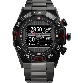 Citizen CZ Smart PQ2 Hybrid Smartwatch with YouQ Wellness app Featuring IBM Watson® AI and NASA Research, Black and White Customizable Display, Bluetooth, HR, Activity Tracker, 18-Day Battery Life in Saudi Arabia