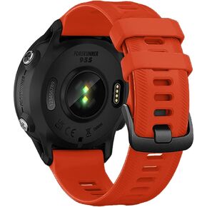 سوار lappets متوافق مع Forerunner 935/Forerunner 945/Forerunner 745، 22 مم سوار ساعة بديل من السيليكون الناعم لـ Fenix ​​5/ Fenix ​​5plus/ Fenix ​​6/ Fenix ​​6 Pro/Approach S60 in Kuwait