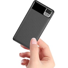 Portable Charger,Super FAST Charging Power Bank 10000mAh USB-C Battery Pack for iphone apple Cell Phone Android Mobile Powerbank backpack for Charge Travel Essentials(Black)