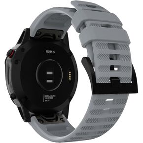 حزام ساعة سريع الإصدار 26 مم متوافق مع Fenix ​​7X/Fenix ​​6X/Fenix ​​6X pro/Fenix ​​5x Sapphire/Fenix3/Descent mk2i، سوار رياضي من السيليكون مريح in Kuwait