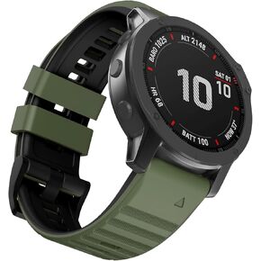 ISABAKE Compatible with Fenix 6 Watch Band for Fenix 6 Pro/Fenix 5/Fenix 5 Plus/Fenix 7/Forerunner 935/Forerunner 945/Approach S60/Quatix 5
