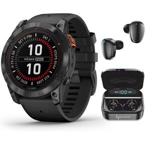 Wearable4U - Garmin Fenix 7 Pro Sapphire Solar Edition: Titanium 47 mm Smartwatch| Up to 22 Days Battery Life, Multisport & Outdoor High-Performance Multi-Band GPS Watch w/Flashlights.