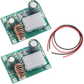 DKARDU 2 pcs DC 9V 12V 24V 36V 48V 72V 84V 120V to 12V 3A DC to DC Step Down Module Wide Voltage Input 12V3A Power Supply Buck Converter with red and Black Cable in Kuwait