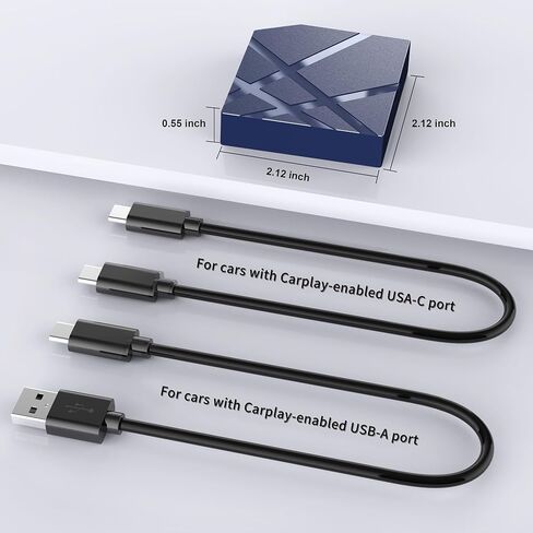 محول CarPlay لاسلكي 5.0 لجميع سيارات CarPlay السلكية في المصنع، دونجل CarPlay اللاسلكي، تحويل سلكي إلى CarPlay لاسلكي MP01 in Kuwait