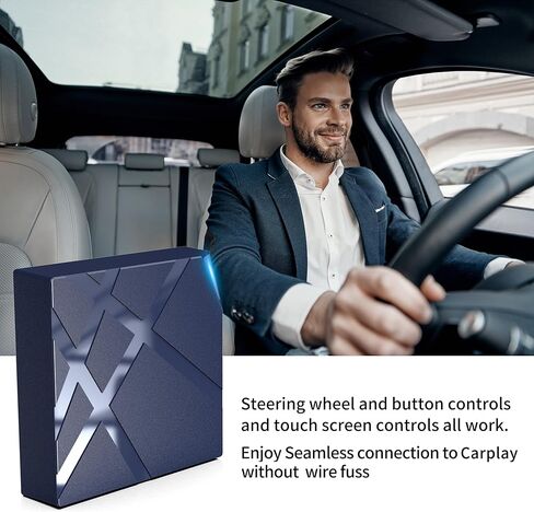 محول CarPlay لاسلكي 5.0 لجميع سيارات CarPlay السلكية في المصنع، دونجل CarPlay اللاسلكي، تحويل سلكي إلى CarPlay لاسلكي MP01 in Kuwait