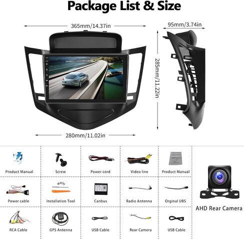 CAMECHO 2G+32G Android 11 Car Stereo for 2009-2015 Chevy Cruze Radio Wireless Apple CarPlay Android Auto GPS Navigation 9" HD Touchscreen Bluetooth Car Radio with Backup Camera, MIC, FM/WiFi/HiFi in Saudi Arabia