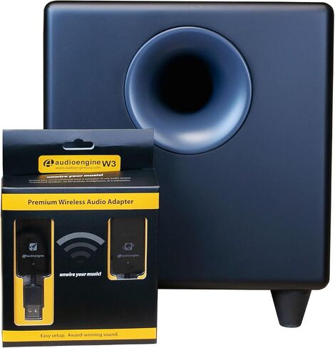 مضخم صوت لاسلكي Audioengine S8 بقدرة 250 واط، مضخم صوت مدمج (لاسلكي، أبيض) in Kuwait