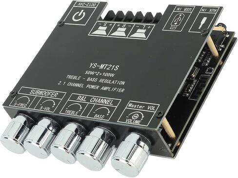 2.1 Channel Digital Audio Power Bluetooth Amplifier Board for Store Home Theater Speakers with DC Converter Plugs in Saudi Arabia