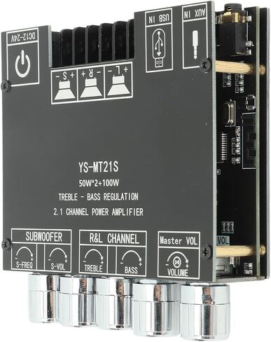 2.1 Channel Digital Audio Power Bluetooth Amplifier Board for Store Home Theater Speakers with DC Converter Plugs in Saudi Arabia