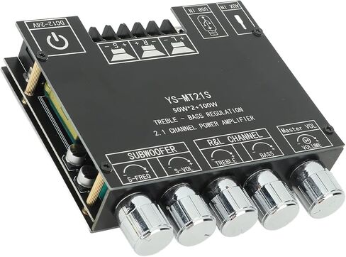 2.1 Channel Digital Audio Power Bluetooth Amplifier Board for Store Home Theater Speakers with DC Converter Plugs in Saudi Arabia