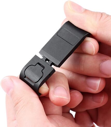 ARNARKOK غطاء بطارية من سبائك الألومنيوم استبدال الباب الجانبي ل GoPro HERO10/HERO9 أسود، غطاء بطارية قابل للإزالة in Kuwait