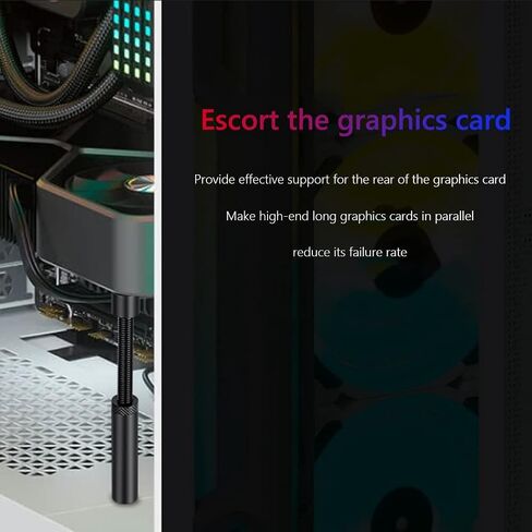 OWLEEN Graphics Card GPU Holder Support Adjustable Telescopic Screw Aluminum Video Card Bracket Desktop(Mini) in Saudi Arabia