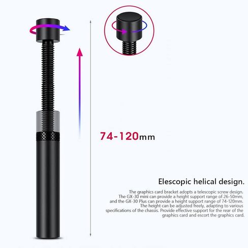 OWLEEN Graphics Card GPU Holder Support Adjustable Telescopic Screw Aluminum Video Card Bracket Desktop(Mini) in Saudi Arabia