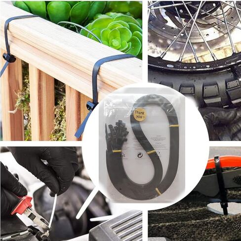 اربطة كيبلات كبيرة بسحاب طويلة للغاية شديدة التحمل من البلاستيك بسمك 48 انش، عبوة من 15 قطعة in Kuwait