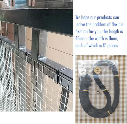 اربطة كيبلات كبيرة بسحاب طويلة للغاية شديدة التحمل من البلاستيك بسمك 48 انش، عبوة من 15 قطعة in Kuwait