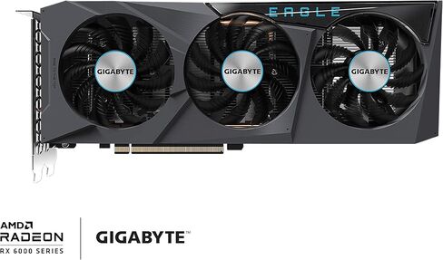 Gigabyte Radeon RX 6600 XT Eagle 8G Graphics Card, WINDFORCE 3X Cooling System, 8GB 128-bit GDDR6, GV-R66XTEAGLE-8GD Video Card in Saudi Arabia