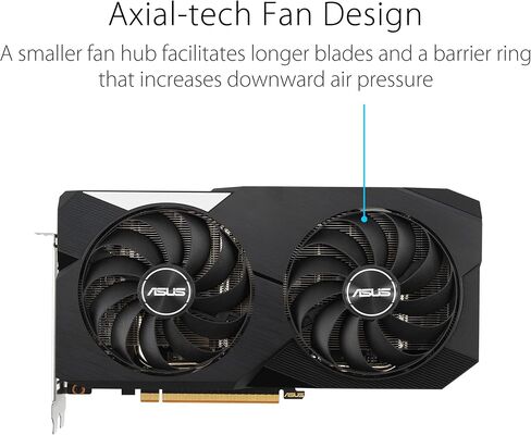 ASUS DUAL-RX6600XT-O8G Graphic Card & ASUS ROG Herculx Graphics Card Anti-Sag Holder Bracket in Saudi Arabia