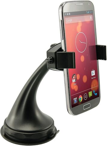 حامل تثبيت في السيارة من الزجاج الأمامي arkon Dash لهاتف iPhone 7 هاتف iPhone 6S Plus 8 x 8 7 هاتف iPhone 6S 6 5S لهاتف Galaxy Note 7 5 S7/S6 البيع بالتجزئة باللون الأسود in Kuwait