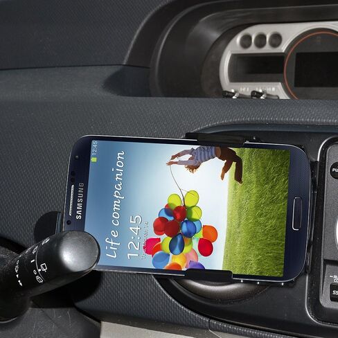 Amzer amz95630 swiveling Air Vent حامل التثبيت لهاتف Samsung Galaxy S4 gt-i9500 – عبوة تجزئة – باللون الأسود in Kuwait