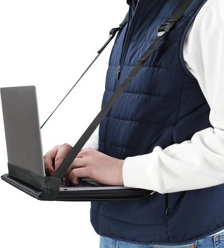 BISupply Laptop Chest Carrier Wearable Laptop Strap Harness - Adjustable Standing Laptop Harness for Walking and Working in Saudi Arabia