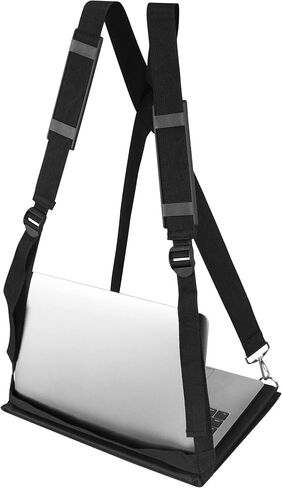 BISupply Laptop Chest Carrier Wearable Laptop Strap Harness - Adjustable Standing Laptop Harness for Walking and Working in Saudi Arabia