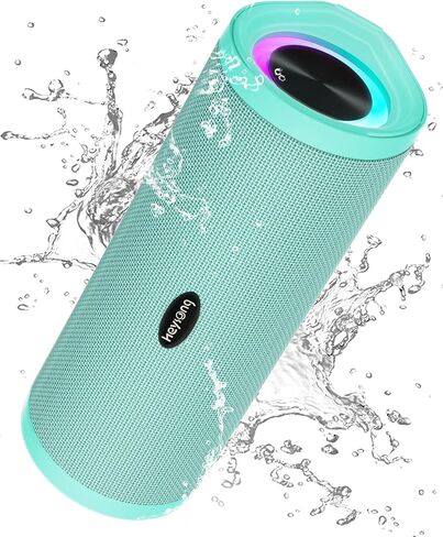 HEYSONG Portable Bluetooth Speaker, Wireless Outdoor Speakers, IPX7 Waterproof, 40H Playtime, TF Card, Loud Stereo Sound for Beach, Boat, Pool, Camping, Bike, Shower, Gifts for Men in Kuwait