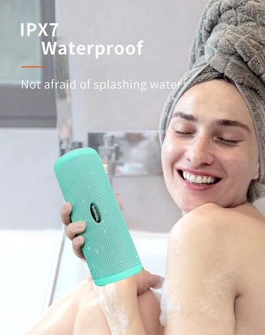 HEYSONG Portable Bluetooth Speaker, Wireless Outdoor Speakers, IPX7 Waterproof, 40H Playtime, TF Card, Loud Stereo Sound for Beach, Boat, Pool, Camping, Bike, Shower, Gifts for Men in Kuwait