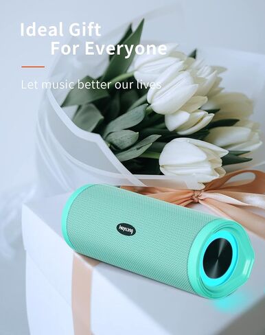 HEYSONG Portable Bluetooth Speaker, Wireless Outdoor Speakers, IPX7 Waterproof, 40H Playtime, TF Card, Loud Stereo Sound for Beach, Boat, Pool, Camping, Bike, Shower, Gifts for Men in Kuwait