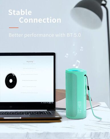 HEYSONG Portable Bluetooth Speaker, Wireless Outdoor Speakers, IPX7 Waterproof, 40H Playtime, TF Card, Loud Stereo Sound for Beach, Boat, Pool, Camping, Bike, Shower, Gifts for Men in Kuwait
