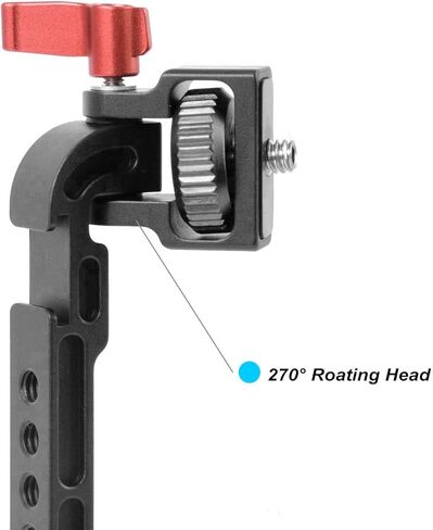 Weebill S/DJI RSC2 Gimbal Monitor Mount, Extension Plate Ronin S Accessories with 1/4 Thread Cold Shoe Mount Smartphone Clamp Compatible with DJI Ronin S/SC/RS2/RSC2/Zhiyun Crane 3/2S/Weebill S/Lab in Kuwait