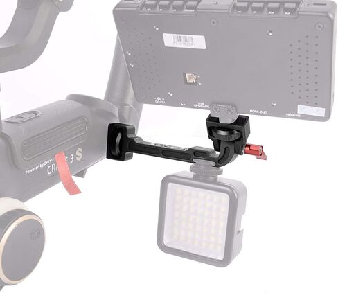 Weebill S/DJI RSC2 Gimbal Monitor Mount, Extension Plate Ronin S Accessories with 1/4 Thread Cold Shoe Mount Smartphone Clamp Compatible with DJI Ronin S/SC/RS2/RSC2/Zhiyun Crane 3/2S/Weebill S/Lab in Kuwait