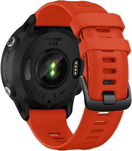 سوار lappets متوافق مع Forerunner 935/Forerunner 945/Forerunner 745، 22 مم سوار ساعة بديل من السيليكون الناعم لـ Fenix ​​5/ Fenix ​​5plus/ Fenix ​​6/ Fenix ​​6 Pro/Approach S60 in Kuwait