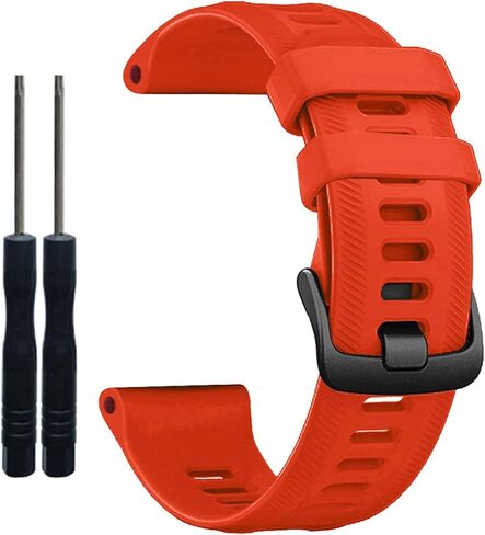 سوار lappets متوافق مع Forerunner 935/Forerunner 945/Forerunner 745، 22 مم سوار ساعة بديل من السيليكون الناعم لـ Fenix ​​5/ Fenix ​​5plus/ Fenix ​​6/ Fenix ​​6 Pro/Approach S60 in Kuwait