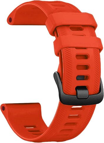 سوار lappets متوافق مع Forerunner 935/Forerunner 945/Forerunner 745، 22 مم سوار ساعة بديل من السيليكون الناعم لـ Fenix ​​5/ Fenix ​​5plus/ Fenix ​​6/ Fenix ​​6 Pro/Approach S60 in Kuwait