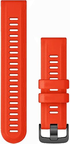 سوار lappets متوافق مع Forerunner 935/Forerunner 945/Forerunner 745، 22 مم سوار ساعة بديل من السيليكون الناعم لـ Fenix ​​5/ Fenix ​​5plus/ Fenix ​​6/ Fenix ​​6 Pro/Approach S60 in Kuwait