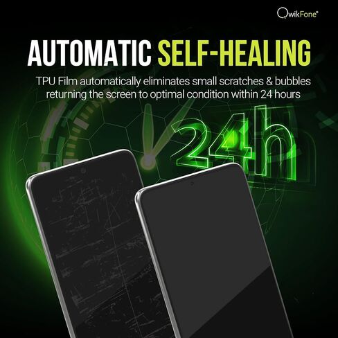 طبقة حماية الشاشة Qwikfone For S23 Ultra - طبقة TPU متينة للغاية لهاتف Samsung Galaxy S23 Ultra - [فتح بصمة الإصبع بنسبة 100%] أقصى قدر من الحماية والوضوح - تغطية كاملة الحواف in Saudi Arabia