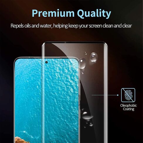 [2+2 Pack] Screen Protector for Samsung Galaxy Note 20 Ultra/Note 20 Ultra 5G,9H Tempered Glass,Ultrasonic Fingerprint Compatible,3D Curved,HD Clear,Bubble-Free , Glass Protector in Saudi Arabia