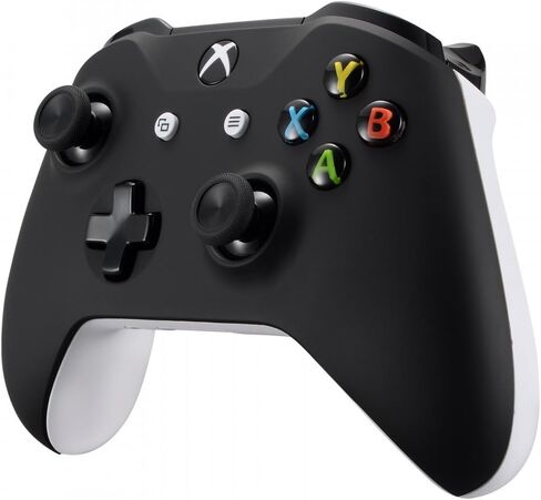 حافظة غطاء أمامي ناعمة الملمس باللون الأسود الشديد لوحدة تحكم Xbox One S/X، مجموعة بديلة مريحة غطاء لوحة أمامية لجهاز Xbox One وحدة التحكم اللاسلكية موديل 1708 - وحدة التحكم غير متضمنة in Kuwait