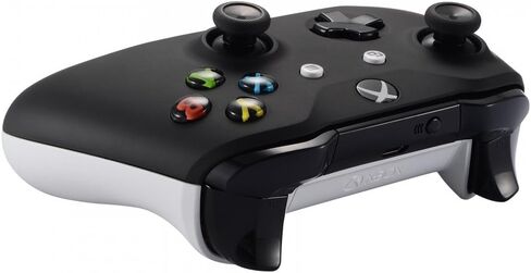 حافظة غطاء أمامي ناعمة الملمس باللون الأسود الشديد لوحدة تحكم Xbox One S/X، مجموعة بديلة مريحة غطاء لوحة أمامية لجهاز Xbox One وحدة التحكم اللاسلكية موديل 1708 - وحدة التحكم غير متضمنة in Kuwait