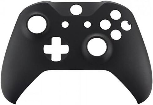 حافظة غطاء أمامي ناعمة الملمس باللون الأسود الشديد لوحدة تحكم Xbox One S/X، مجموعة بديلة مريحة غطاء لوحة أمامية لجهاز Xbox One وحدة التحكم اللاسلكية موديل 1708 - وحدة التحكم غير متضمنة in Kuwait