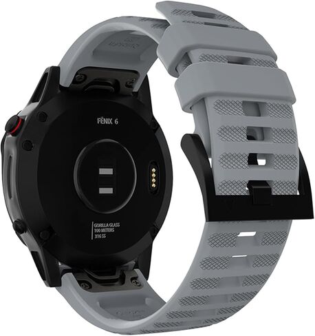 حزام ساعة سريع الإصدار 26 مم متوافق مع Fenix ​​7X/Fenix ​​6X/Fenix ​​6X pro/Fenix ​​5x Sapphire/Fenix3/Descent mk2i، سوار رياضي من السيليكون مريح in Kuwait